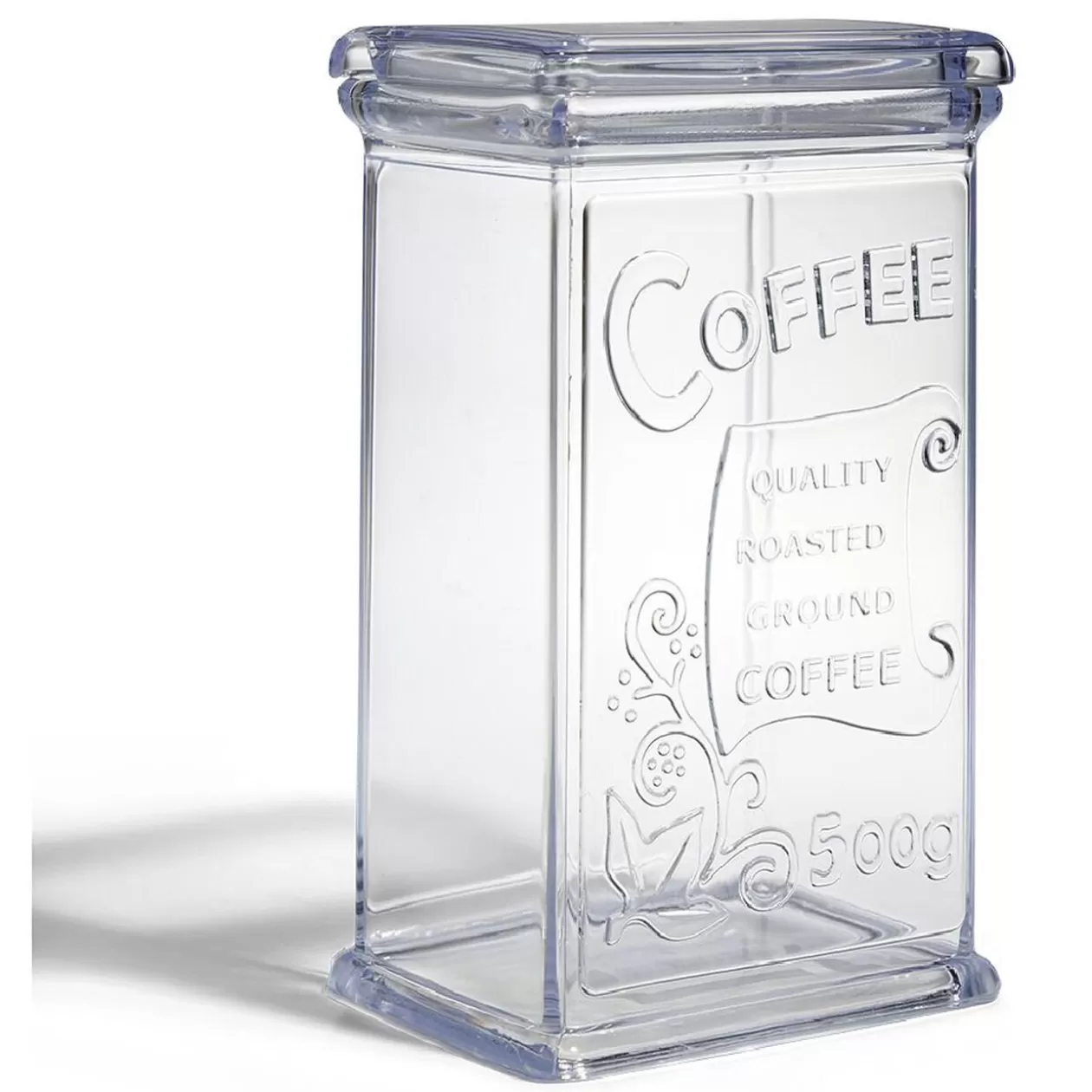 Gifi Boîte à café 500g en plastique transparent 11,5x9xH19cm< Conservation Alimentaire