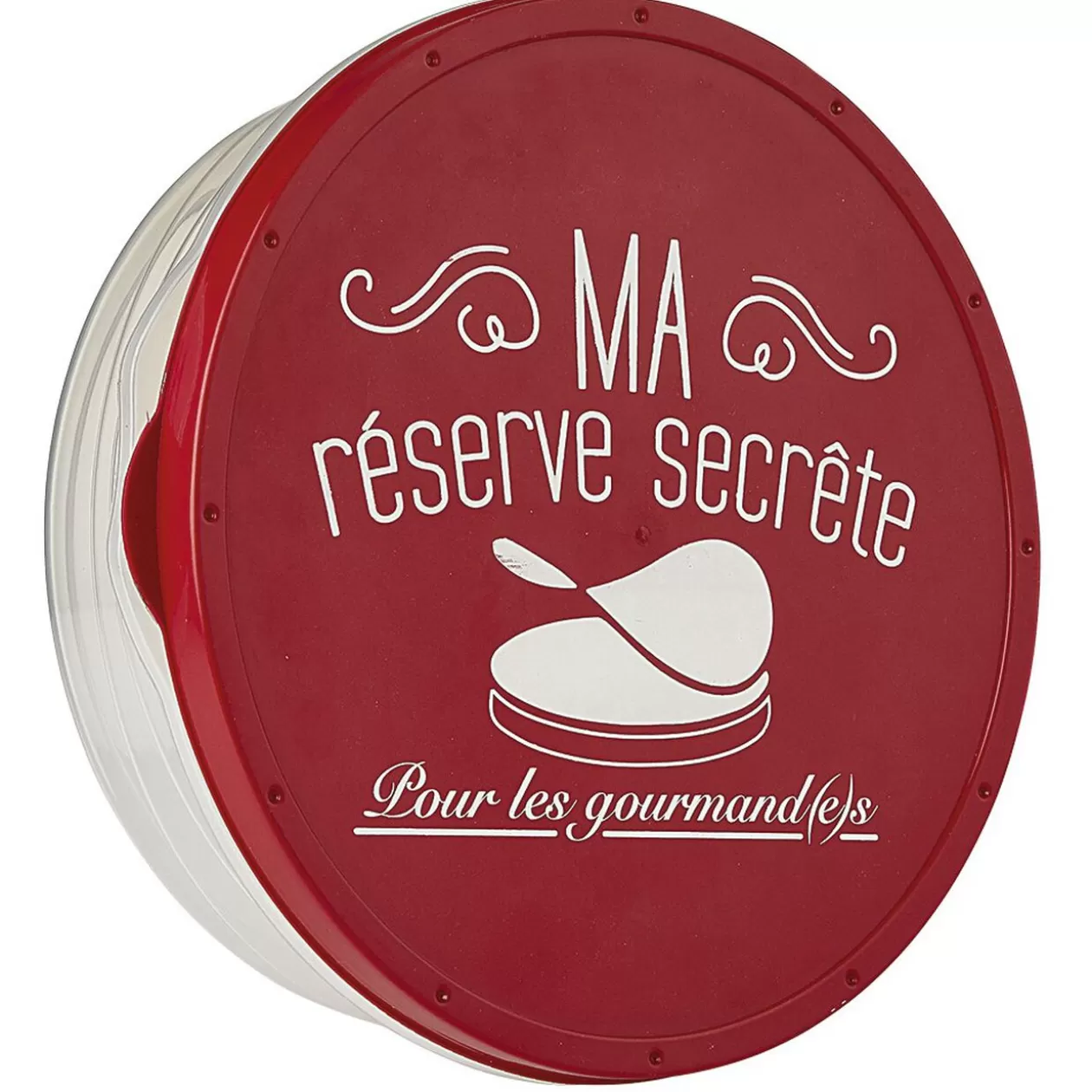 Gifi Boîte à crêpes ronde avec couvercle design rouge< Conservation Alimentaire