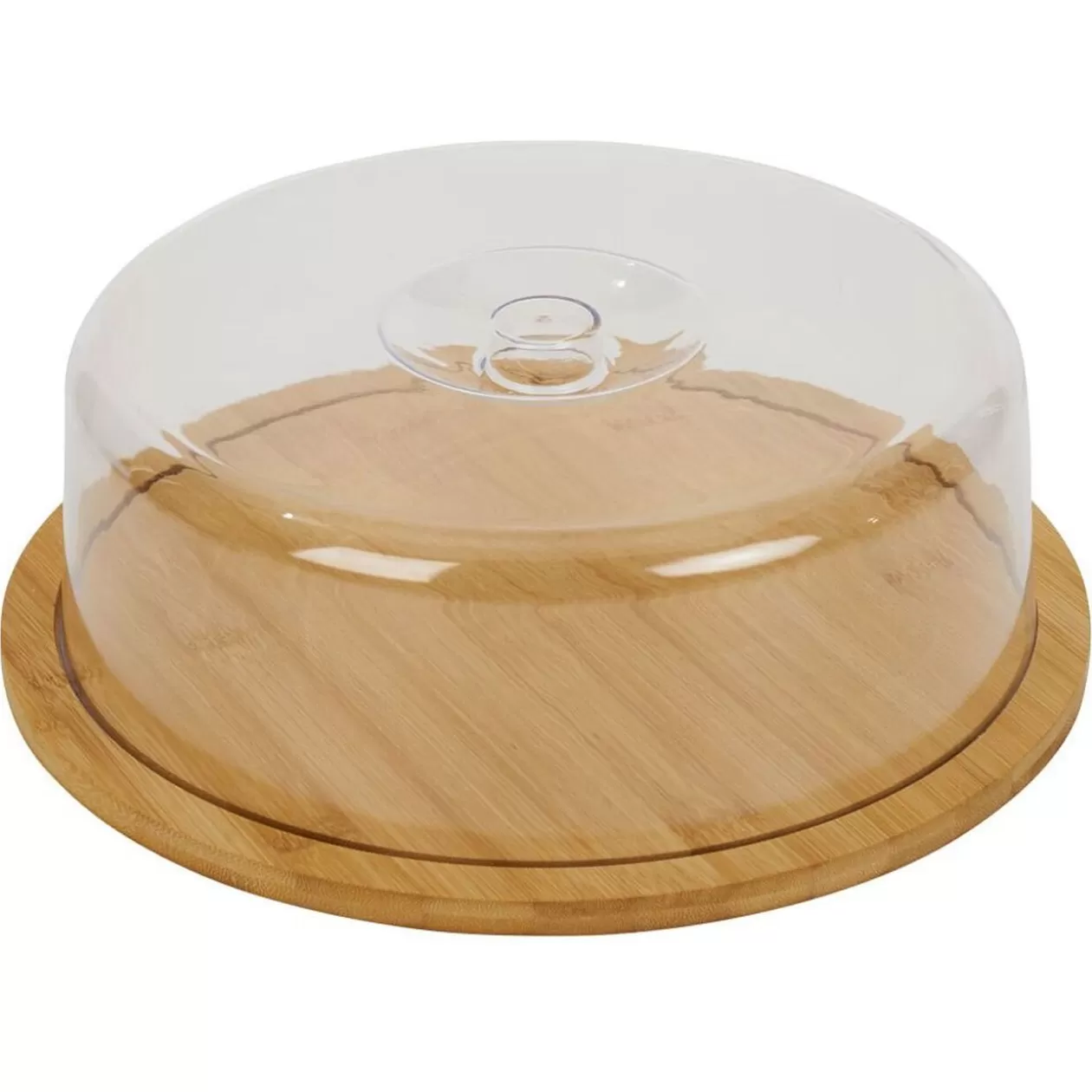 Gifi Boîte à fromage bambou et plastique Ø28,5xH9cm< Conservation Alimentaire