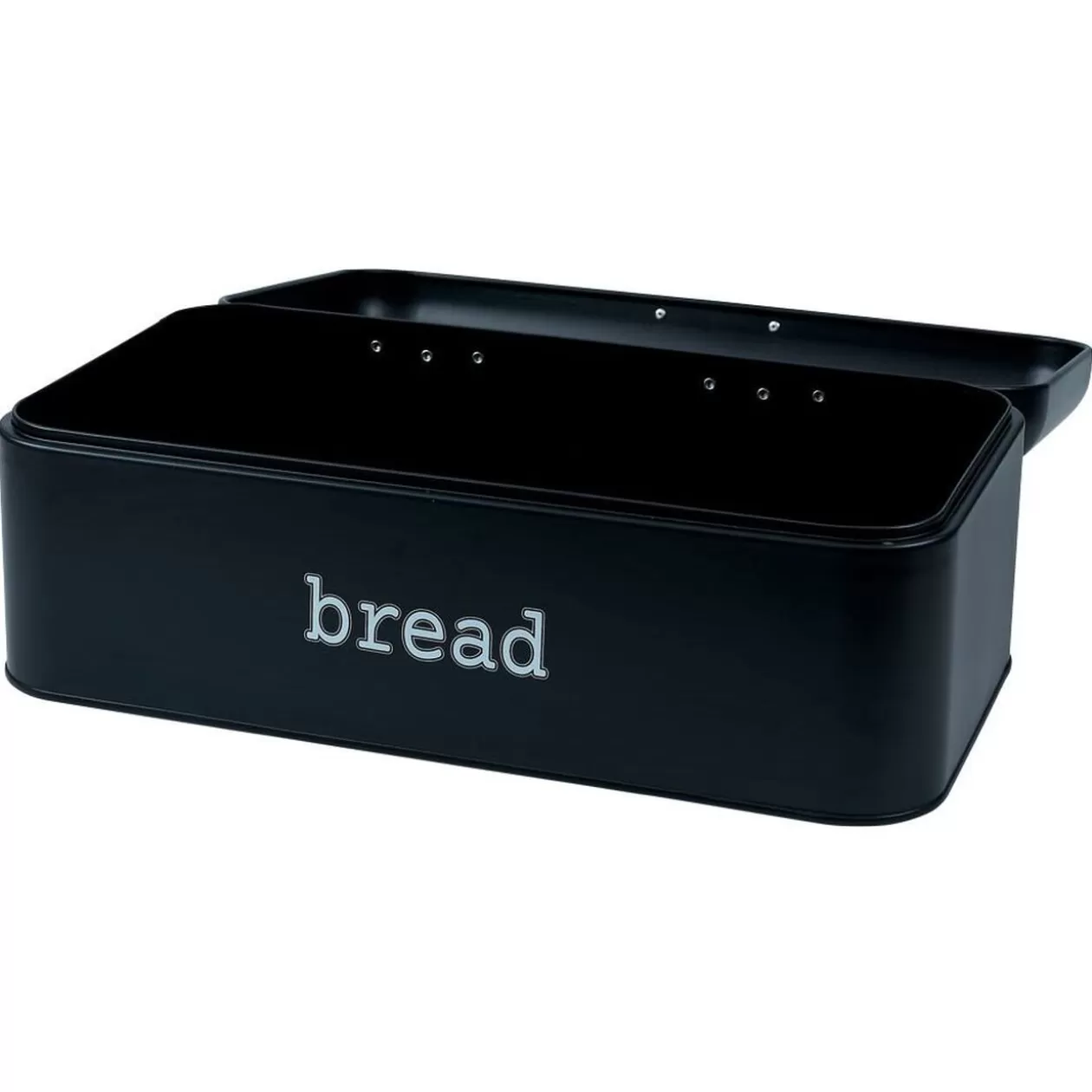 Gifi Boîte à pain en métal noir 23x42x16,5cm< Rangement De Cuisine