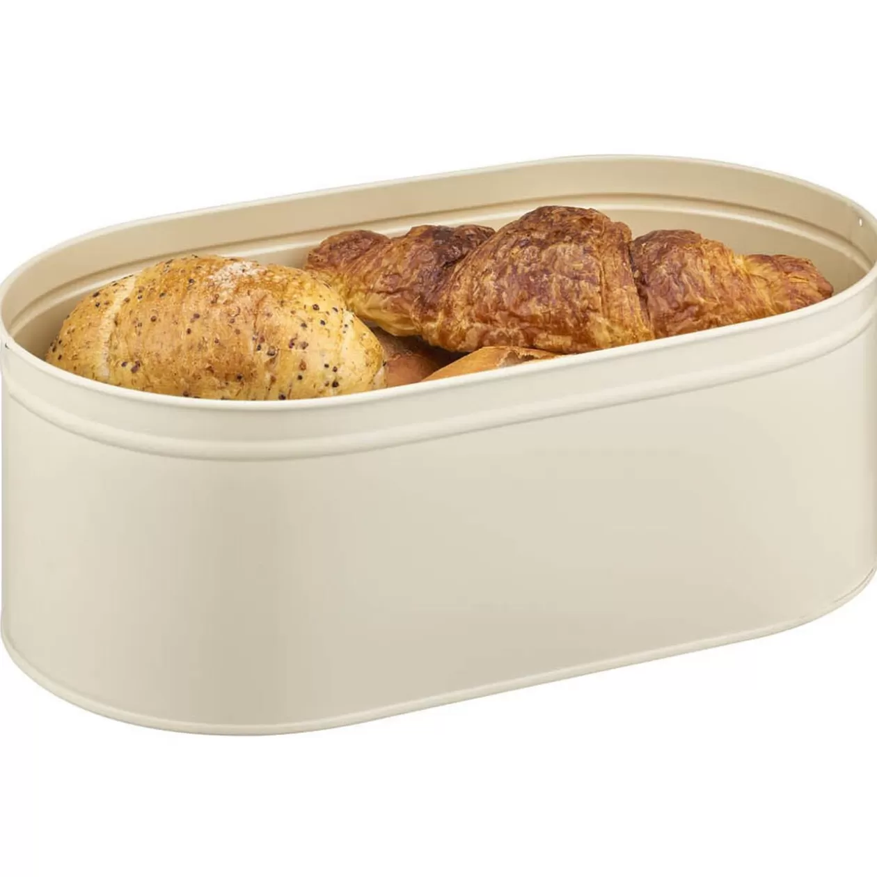 Gifi Boîte à pain ovales en métal et bambou beige naturel< Rangement De Cuisine