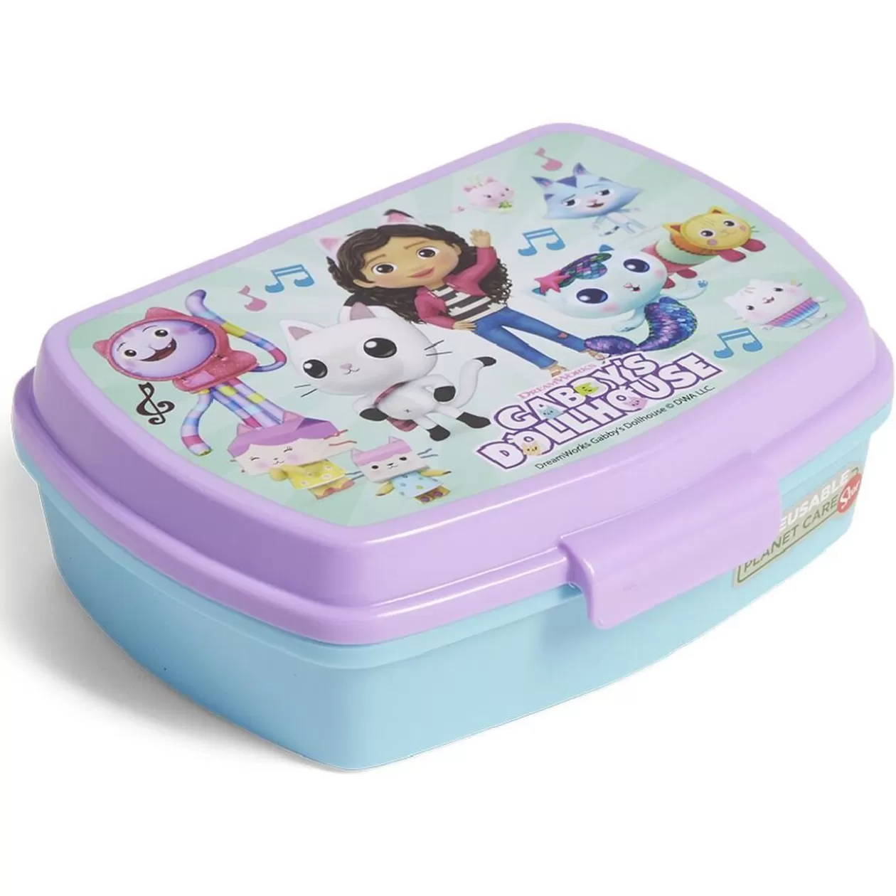 Gifi Boîte à sandwich Gabby et la Maison Magique plastique 14x17x5,6cm< Conservation Alimentaire