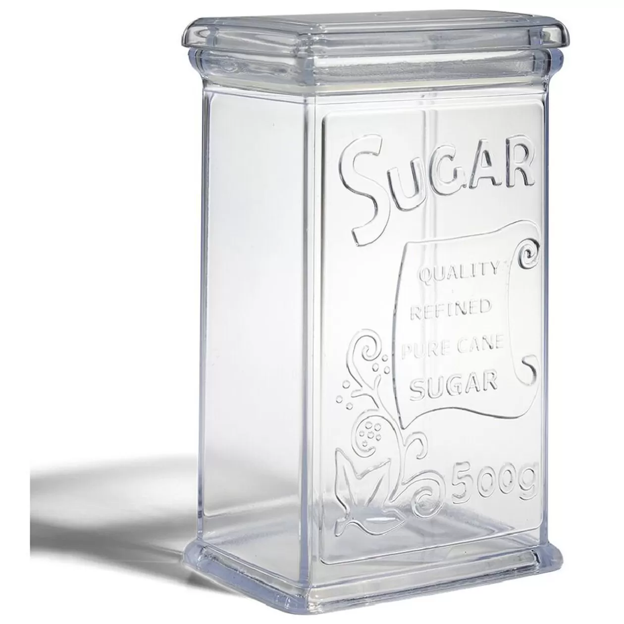 Gifi Boîte à sucre 500g plastique transparent 11,5x9xH19cm< Conservation Alimentaire