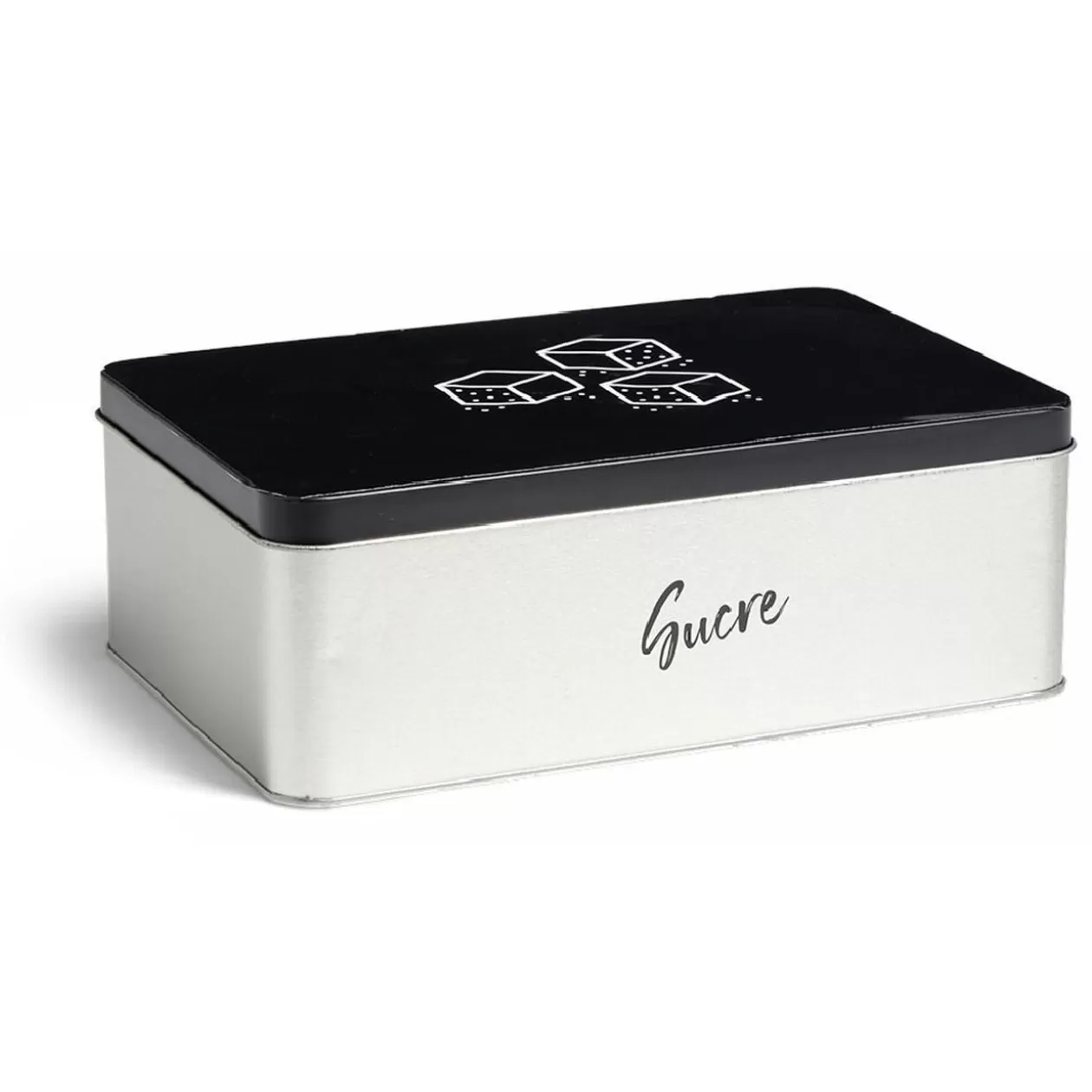 Gifi Boîte à sucre rectangulaire en métal - 20x13xH.7cm< Conservation Alimentaire