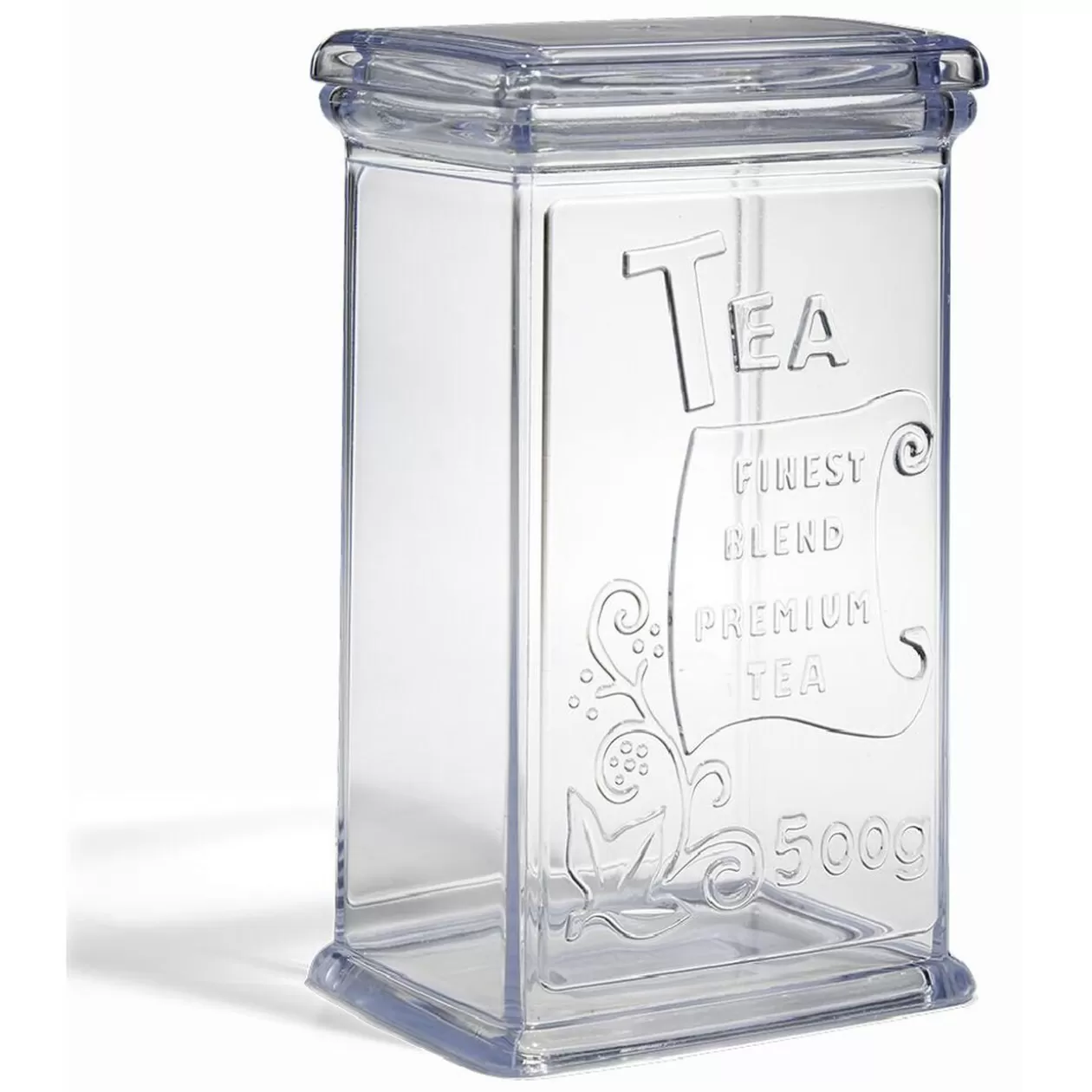 Gifi Boîte à thé 500g en plastique transparent 11,5x9xH19cm< Conservation Alimentaire