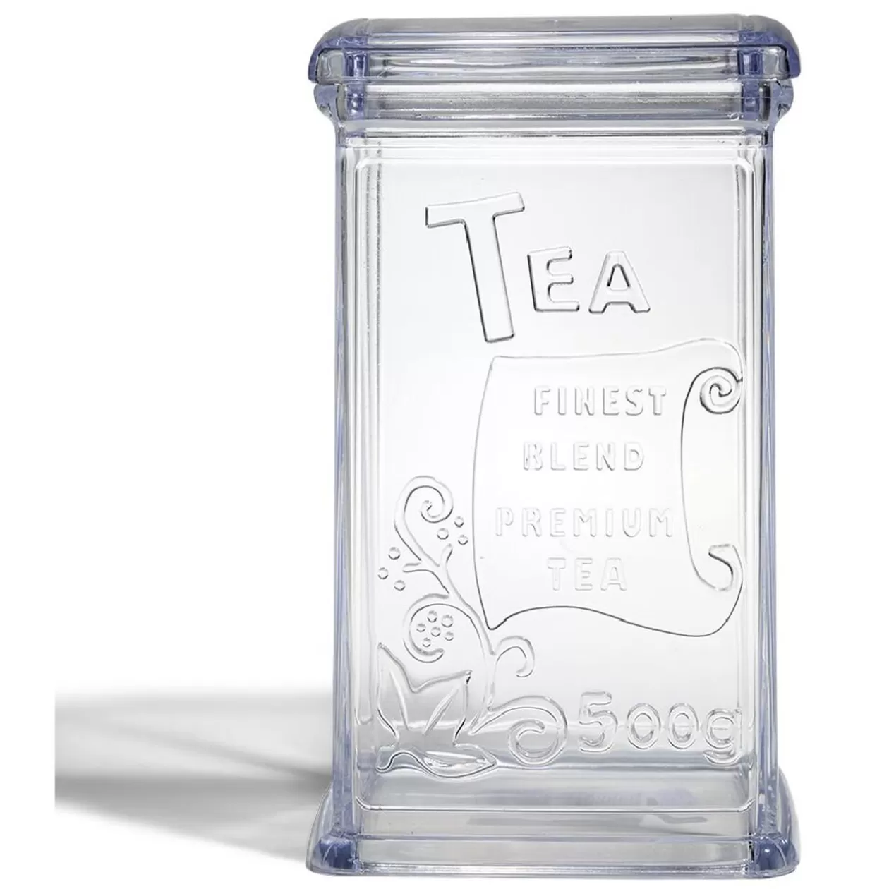 Gifi Boîte à thé 500g en plastique transparent 11,5x9xH19cm< Conservation Alimentaire
