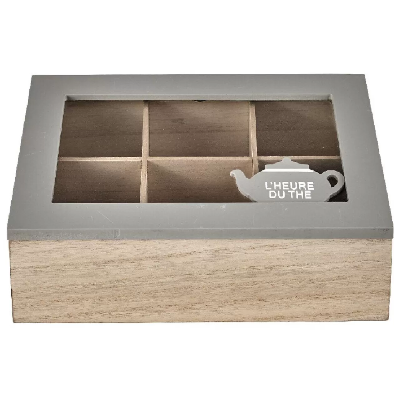 Boîte à thé mdf beige taupe>Gifi Shop