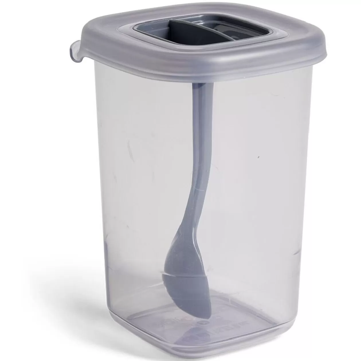 Gifi Boîte alimentaire + cuillère polypropylène gris 450mL< Rangement De Cuisine