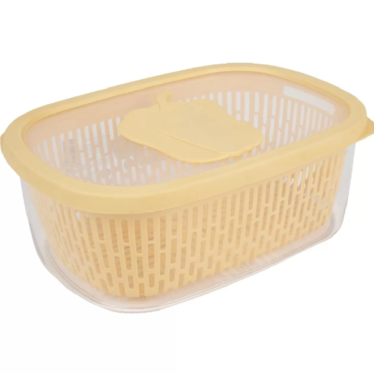 Gifi Boîte alimentaire hermétique avec panier fraîcheur 4 L jaune< Conservation Alimentaire