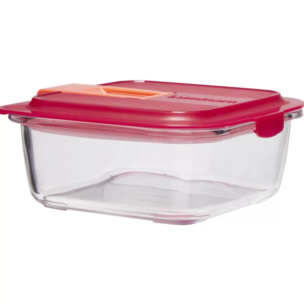 Gifi Boîte alimentaire Luminarc verre Esay Box transparent et rouge 76 cl< Conservation Alimentaire