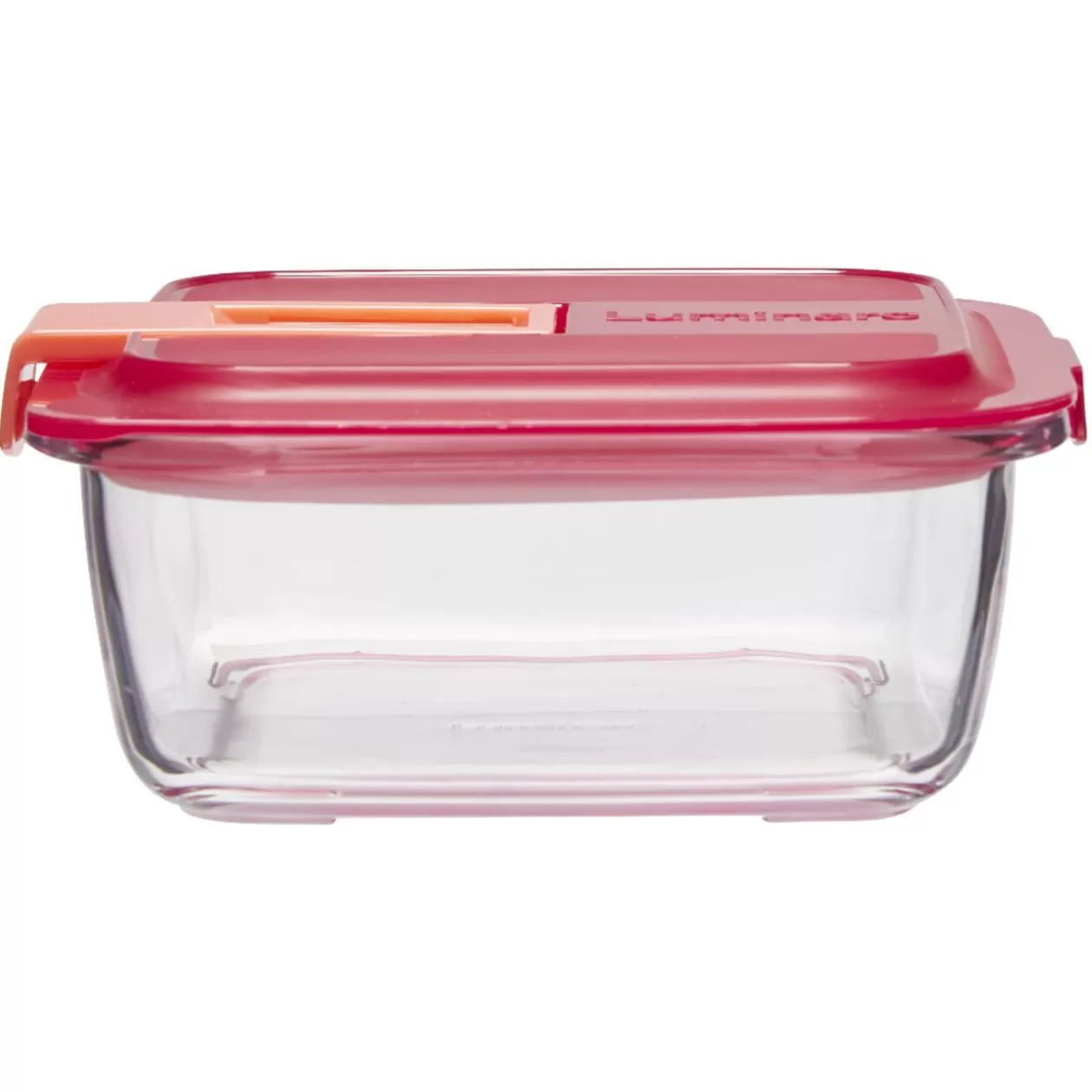 Gifi Boîte alimentaire Luminarc verre Esay Box transparent et rouge 76 cl< Conservation Alimentaire