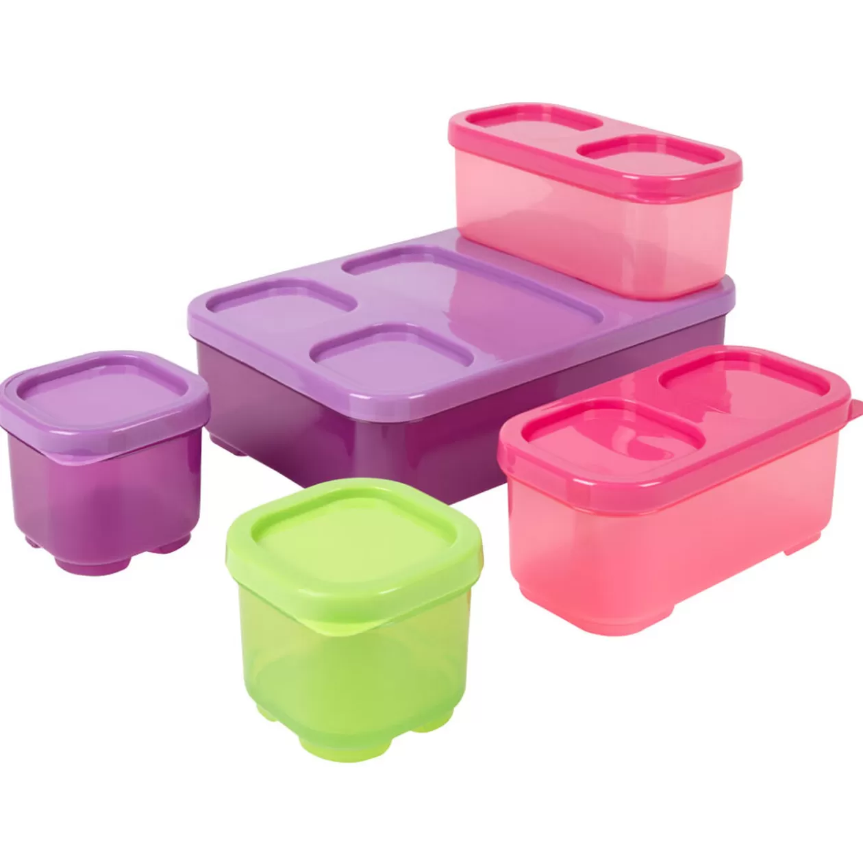 Gifi Boîte alimentaire multicolore x5< Conservation Alimentaire