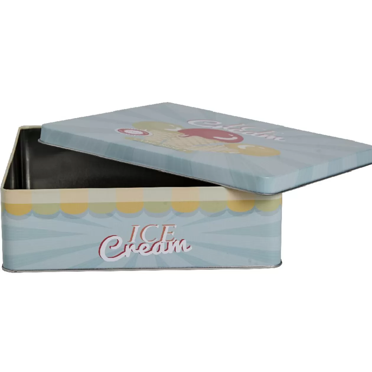 Gifi Boîte de rangement cuisine bleue décor glace multicolore< Conservation Alimentaire
