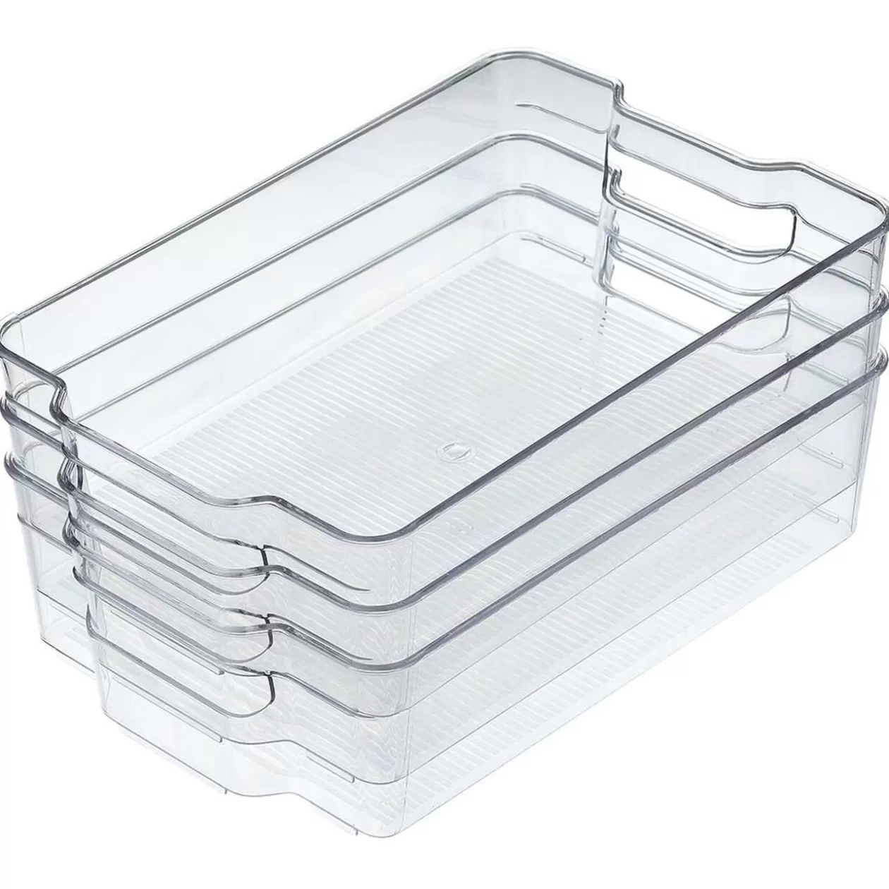 Gifi Boîte de rangement transparente pour réfrigérateur x3< Rangement De Cuisine