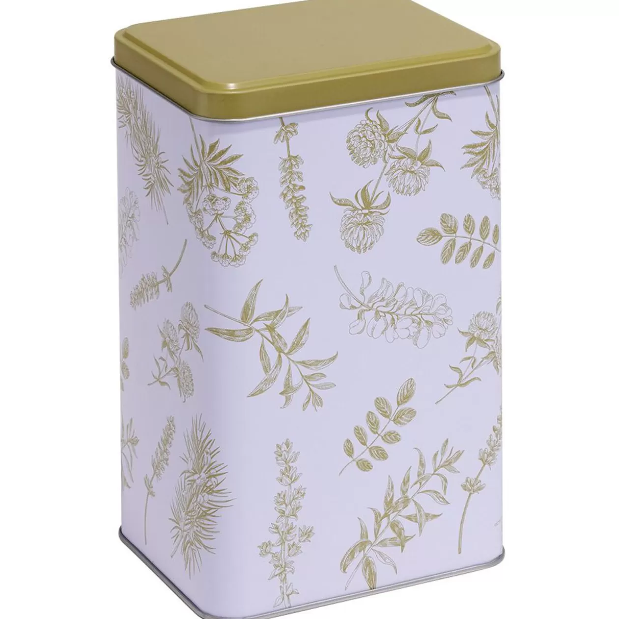 Gifi Boîte en métal imprimé feuillage 13x10xH20cm< Conservation Alimentaire