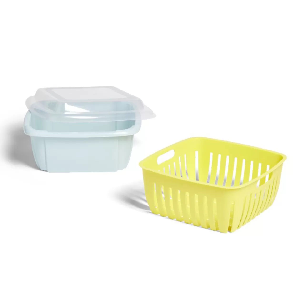 Gifi Boîte égouttoir plastique vert anis 22x22xH10cm< Rangement De Cuisine
