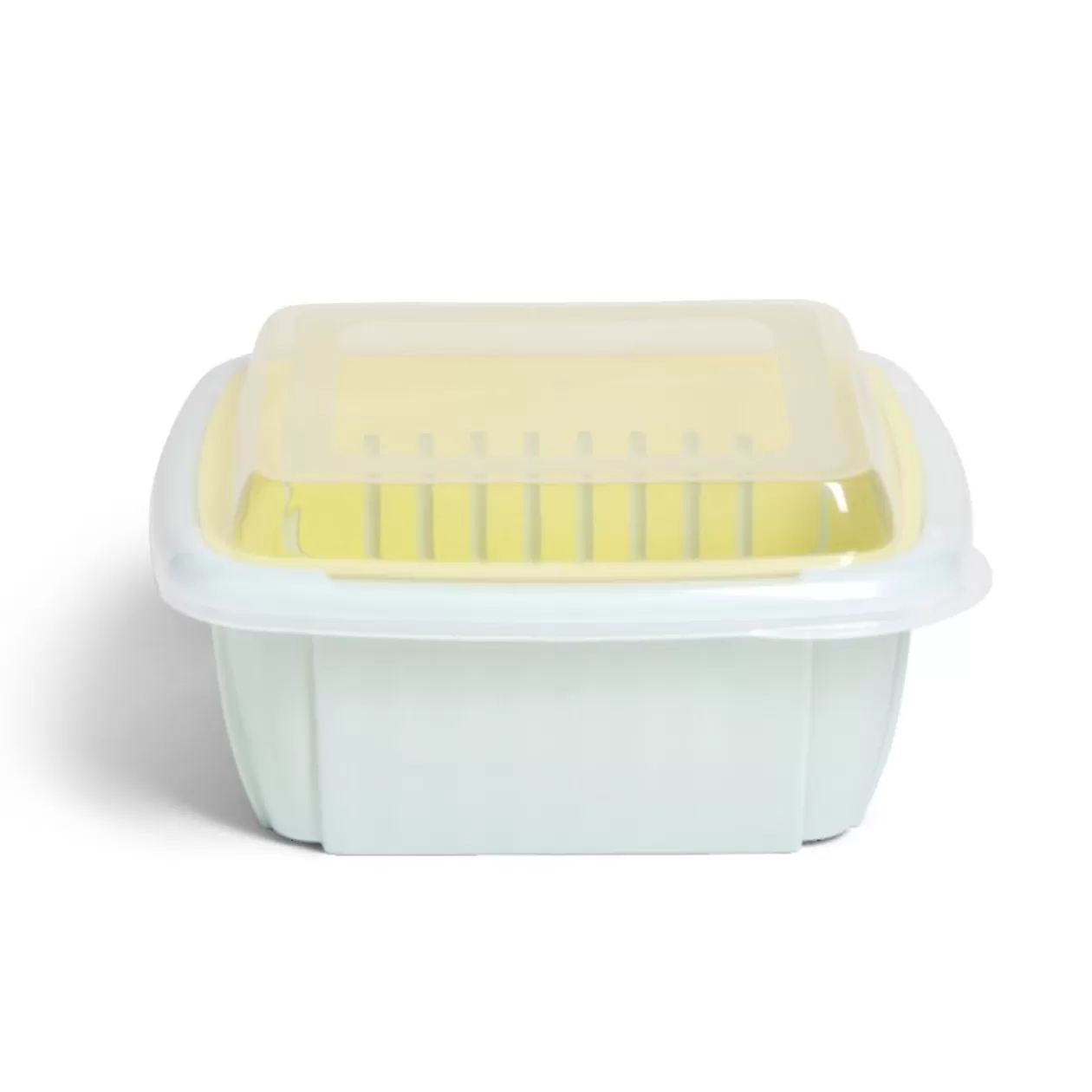 Gifi Boîte égouttoir plastique vert anis 22x22xH10cm< Rangement De Cuisine