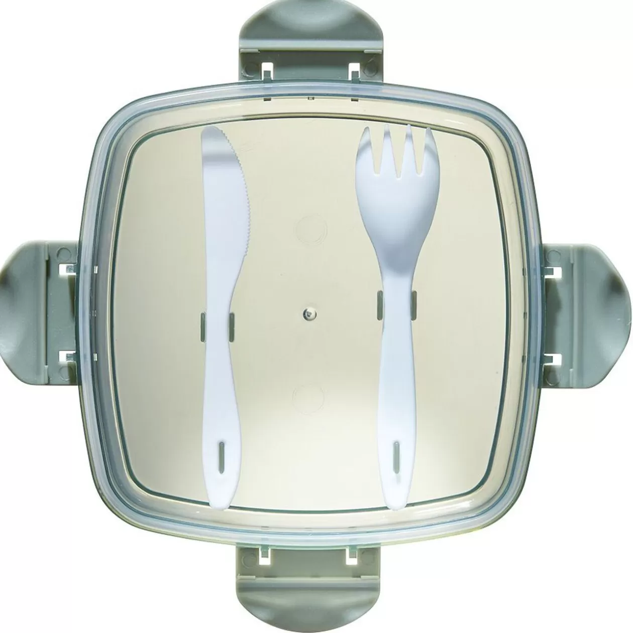 Gifi Boîte lunch 1L avec couverts et bloc réfrigérant< Conservation Alimentaire