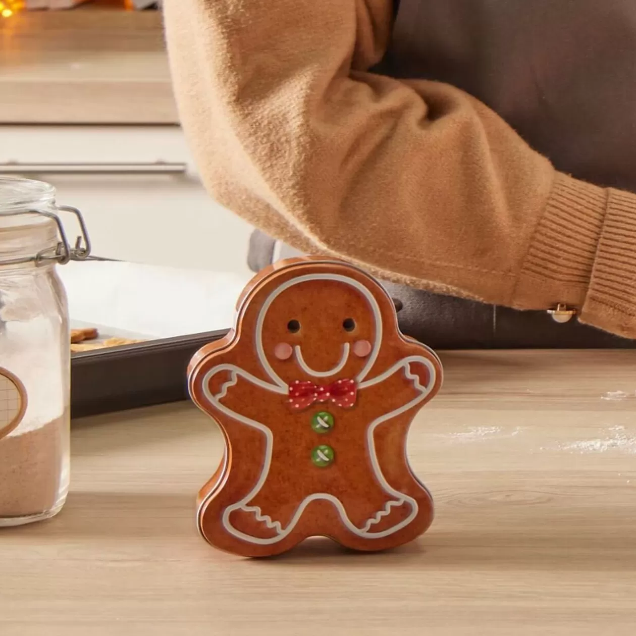 Gifi Boîte métal bonhomme pain d'épices< Conservation Alimentaire