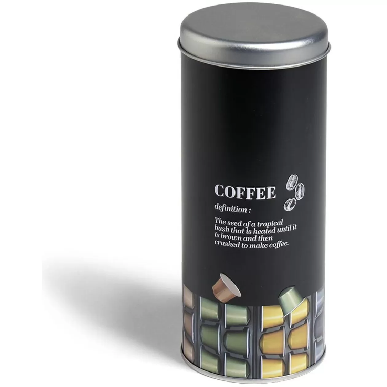 Gifi Boîte pour capsules de café en métal - Ø7,8xH18cm< Conservation Alimentaire