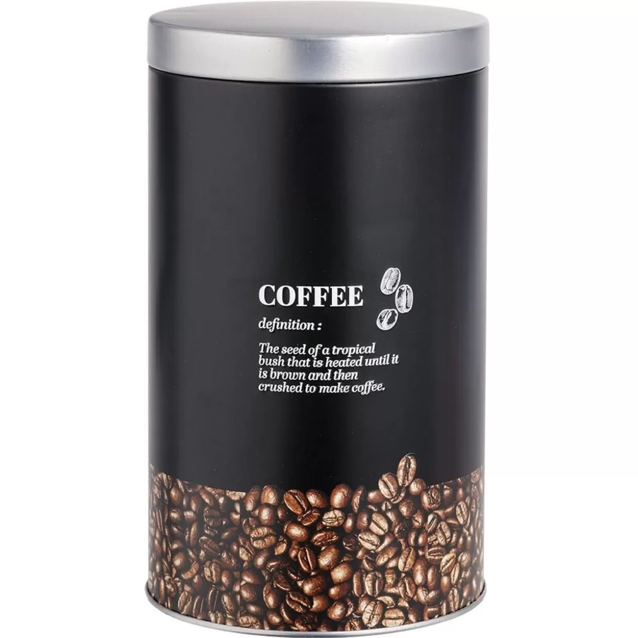 Gifi Boîte pour grains de café en métal - Ø10,8xH18,5cm< Conservation Alimentaire