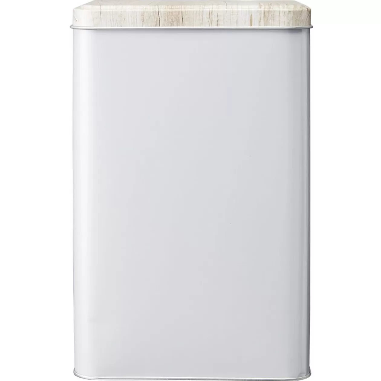 Gifi Boîte rectangulaire en métal gris avec couvercle effet bois< Conservation Alimentaire
