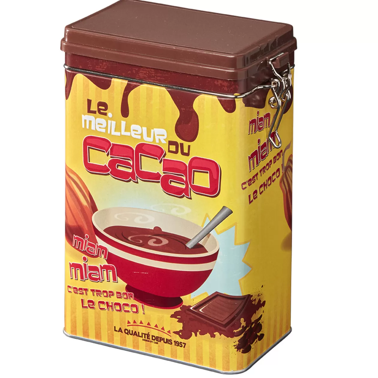 Gifi Boîte rectangulaire en métal le meilleur du cacao< Conservation Alimentaire