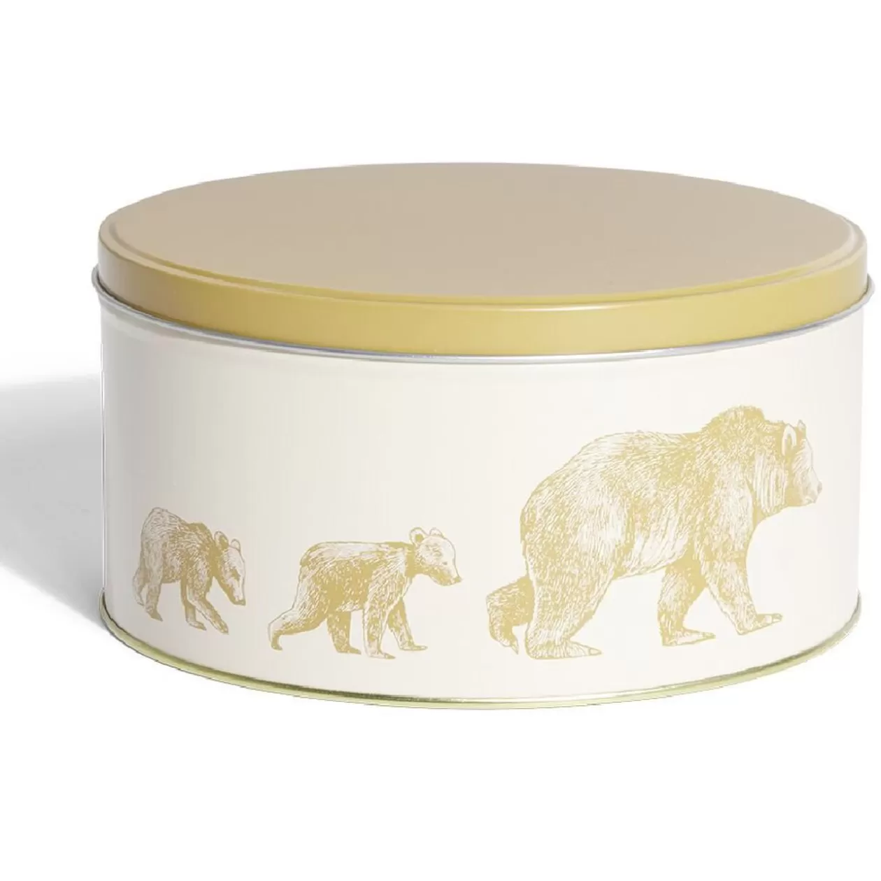 Gifi Boîte ronde en métal Ø16,7cm motif ours jaune< Conservation Alimentaire