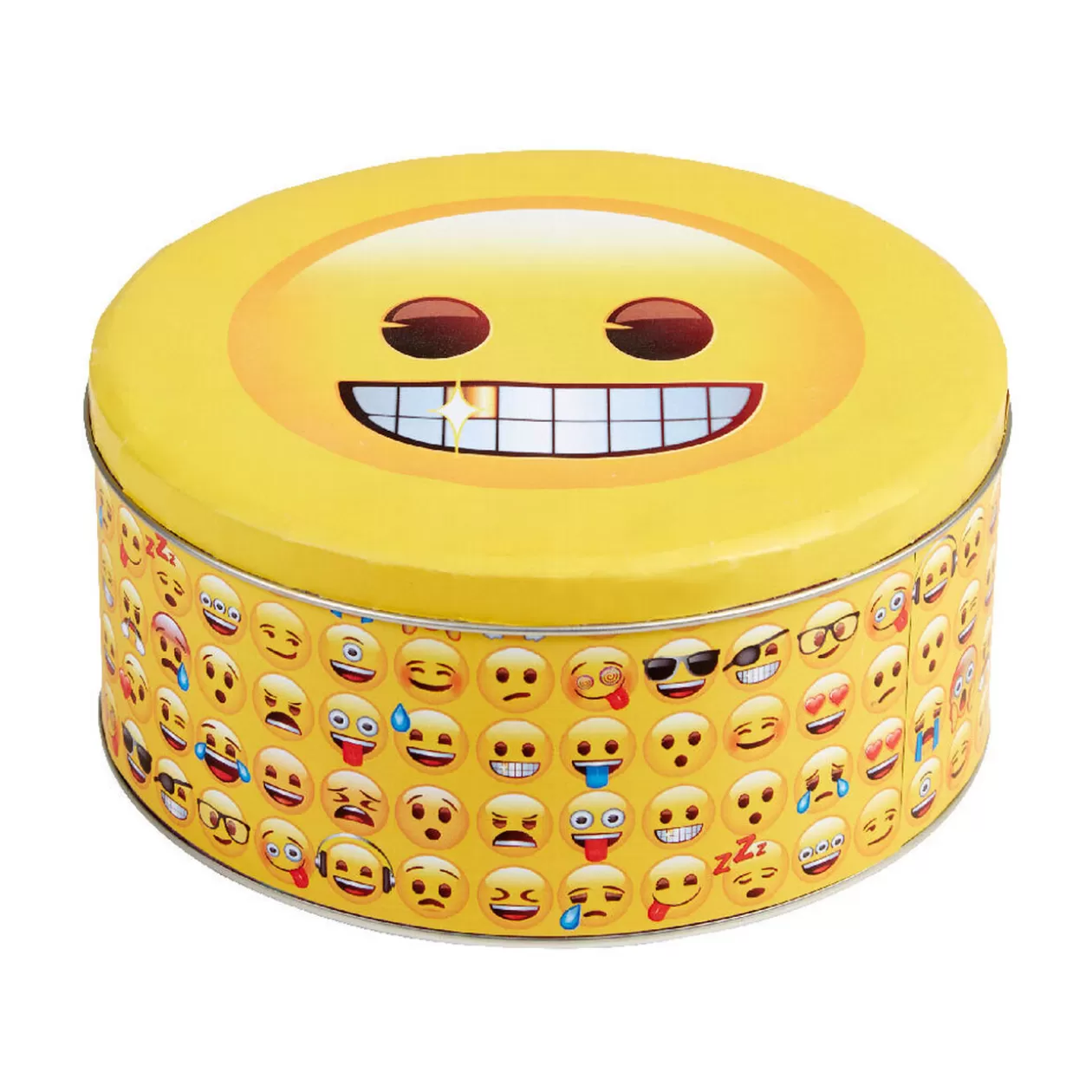 Gifi Boîte ronde métallique design Emoji face< Vaisselle Et Accessoires De Table