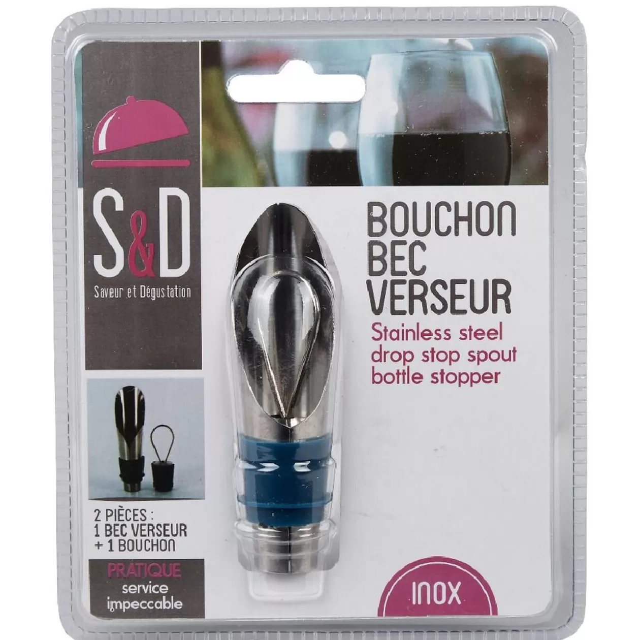 Bouchon bec verseur en inox>Gifi Discount