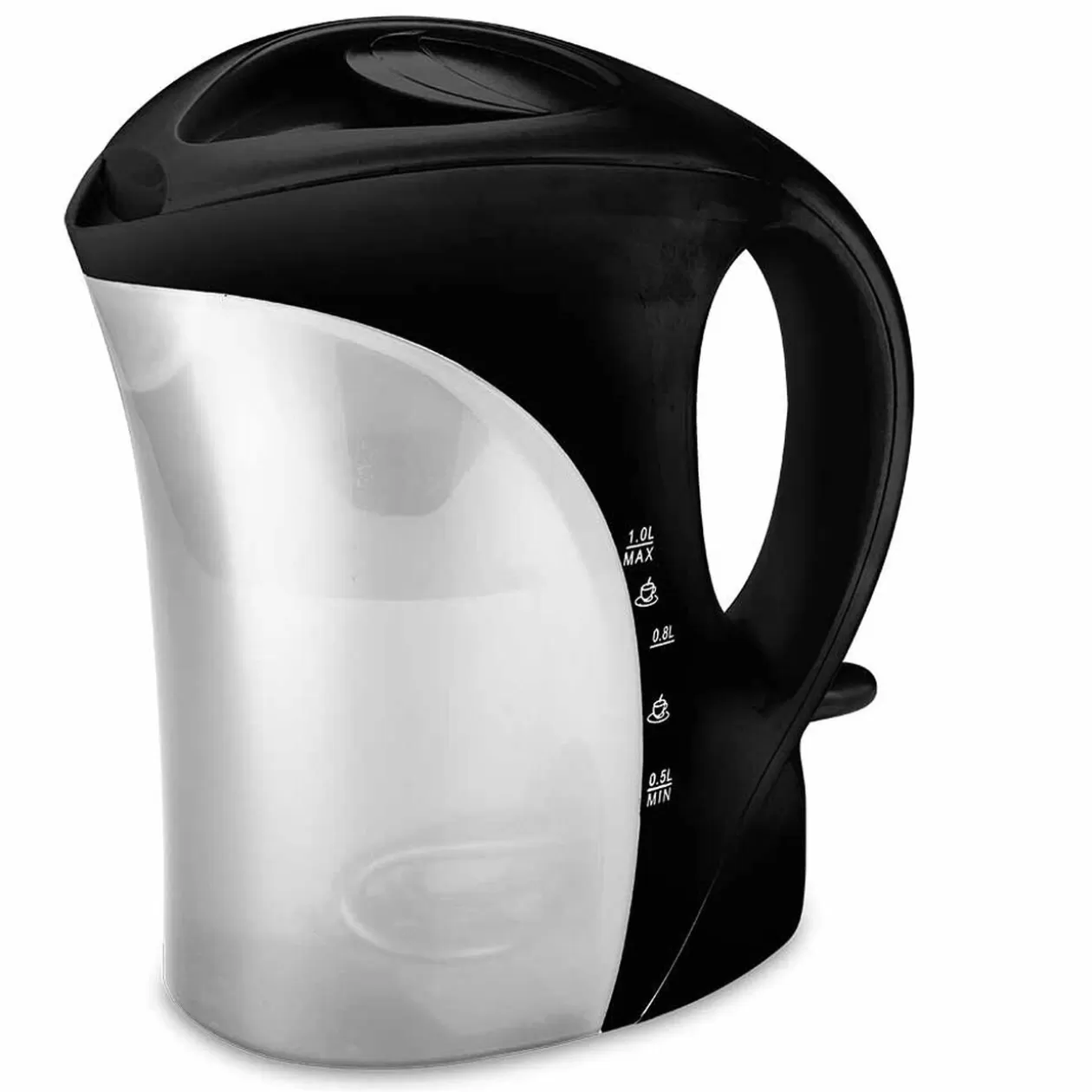 Gifi Bouilloire électrique Homday noir et blanc transparent 1 L< Petit Électroménager
