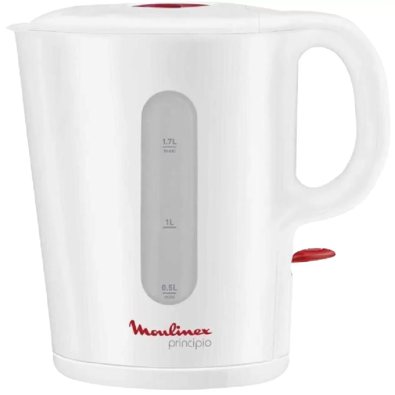 Gifi Bouilloire Principio Moulinex blanc et rouge 1,5 L< Petit Électroménager