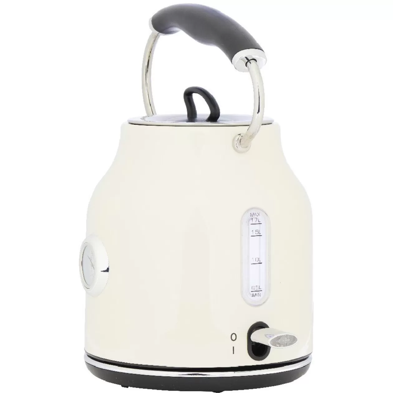 Gifi Bouilloire rétro indicateur température blanc crème 1,7 L< Petit Électroménager