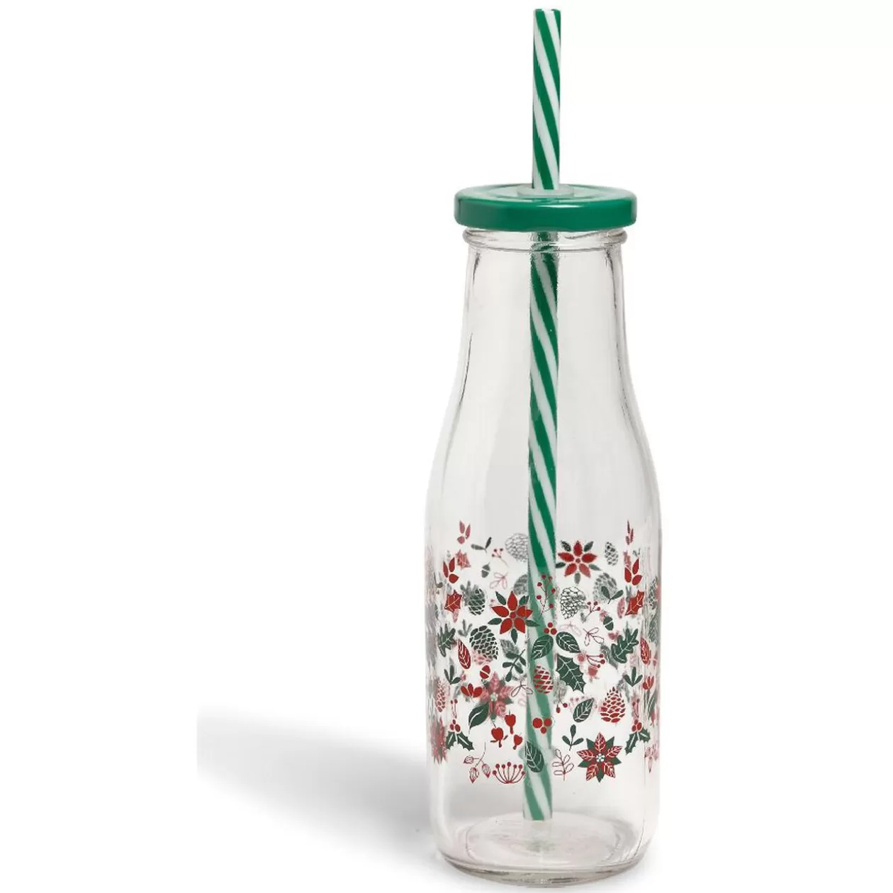 Bouteille en verre 450ML avec paille>Gifi Clearance