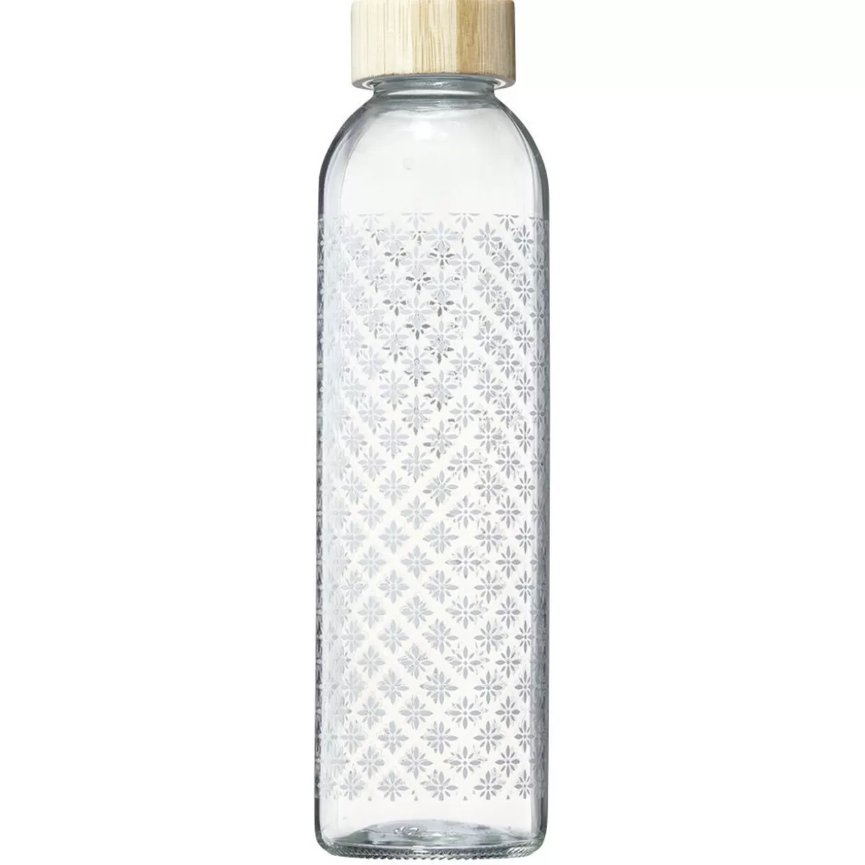 Bouteille en verre 730 ml motif carreau ciment>Gifi Best Sale
