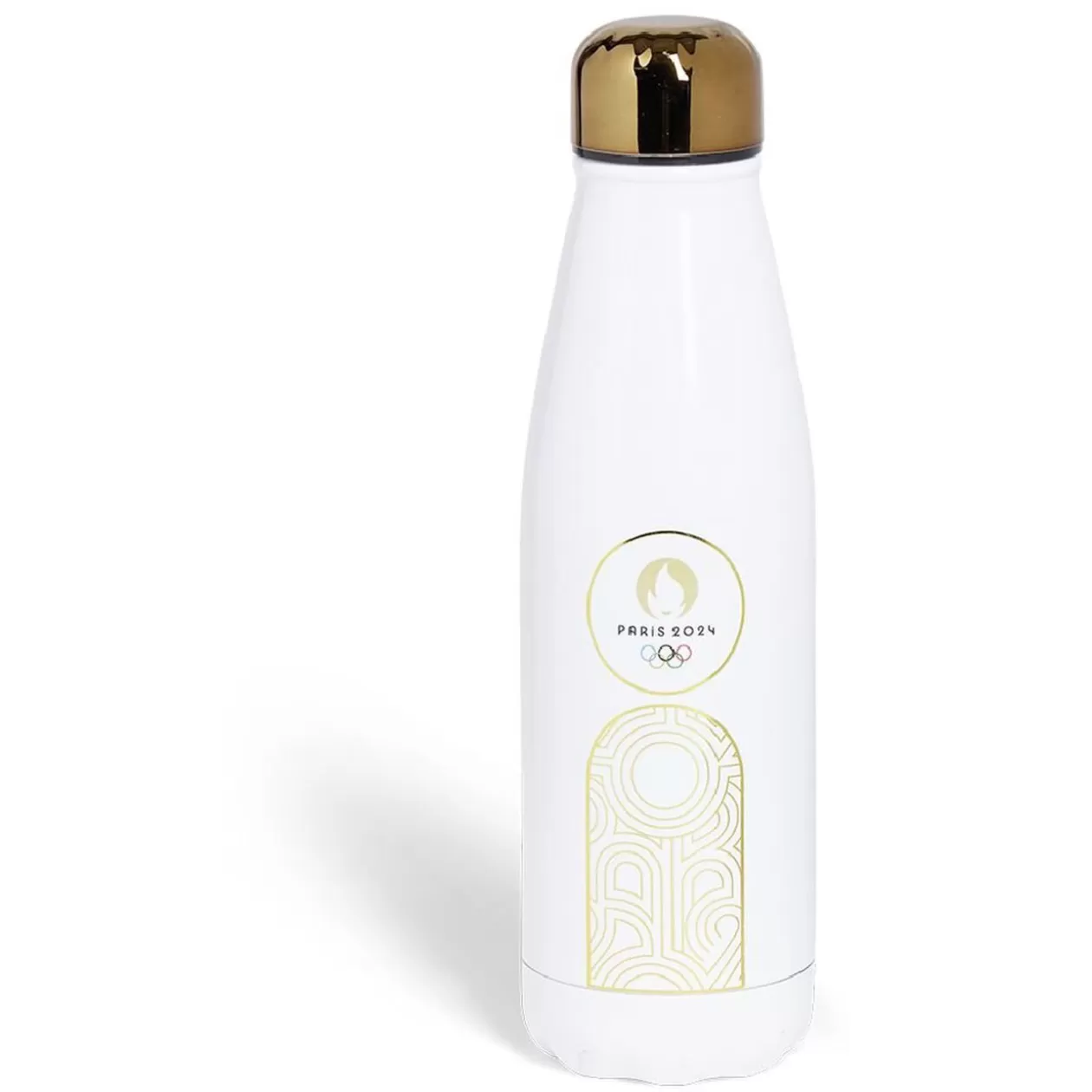 Gifi Bouteille isotherme métal et plastique blanc JO Paris 2024 50cL< Conservation Alimentaire