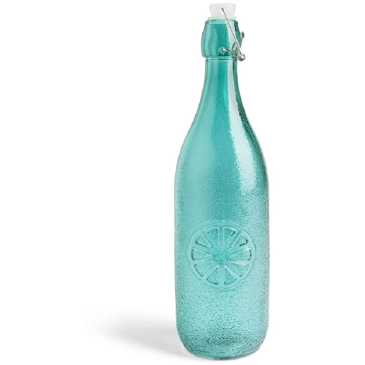 Gifi Bouteille limonade 1L verre vert Ø8,5xH32cm< Vaisselle Et Accessoires De Table