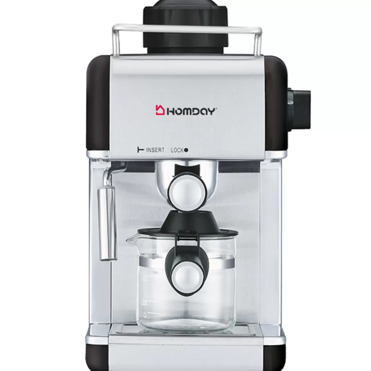 Gifi Cafetière expresso Homday noire pour café moulu 800 W< Petit Électroménager