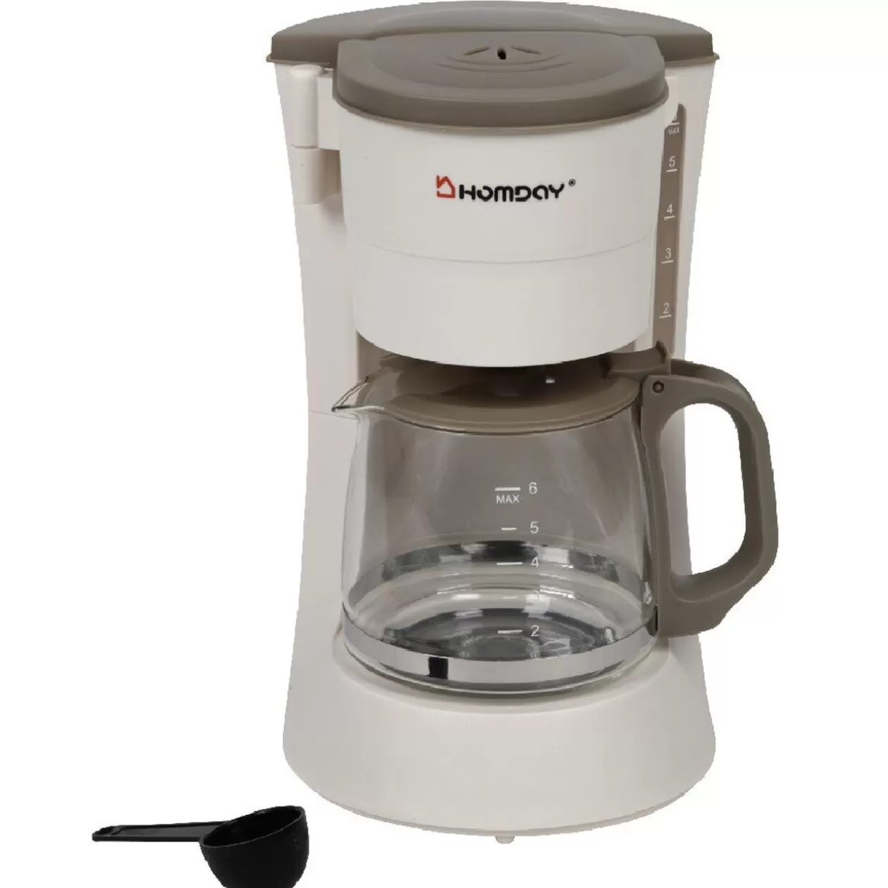 Gifi Cafetière électrique Homday blanche taupe< Petit Électroménager