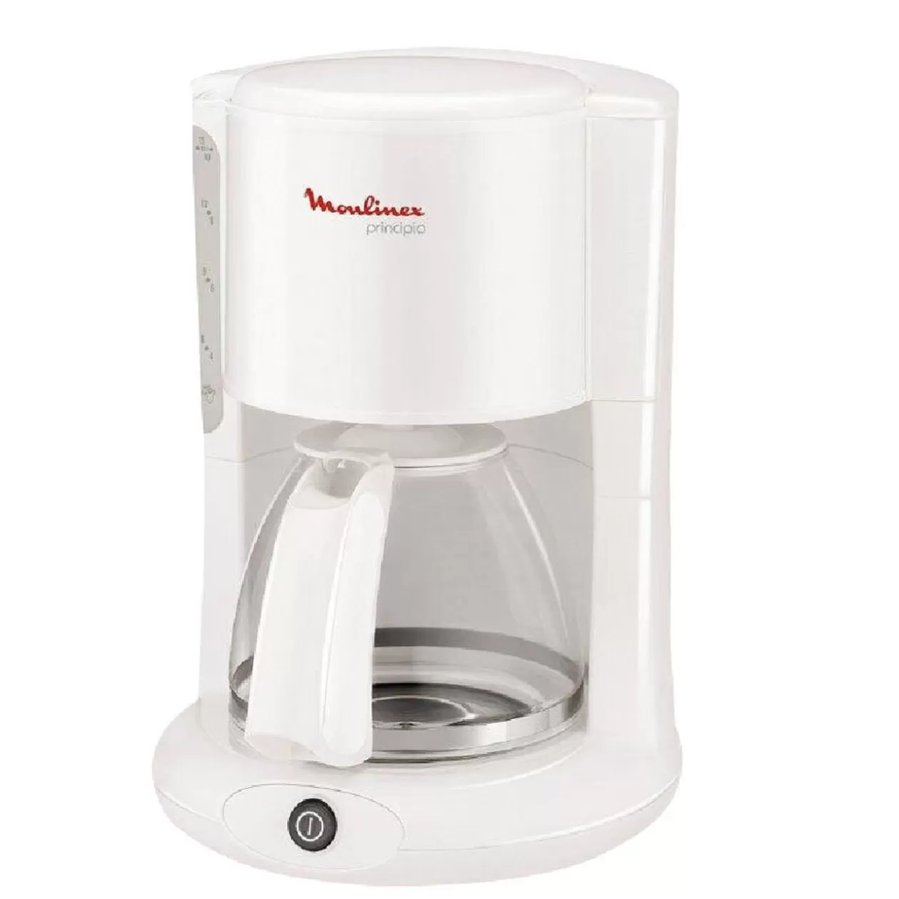Gifi Cafetière Principio Moulinex blanc et rouge< Petit Électroménager