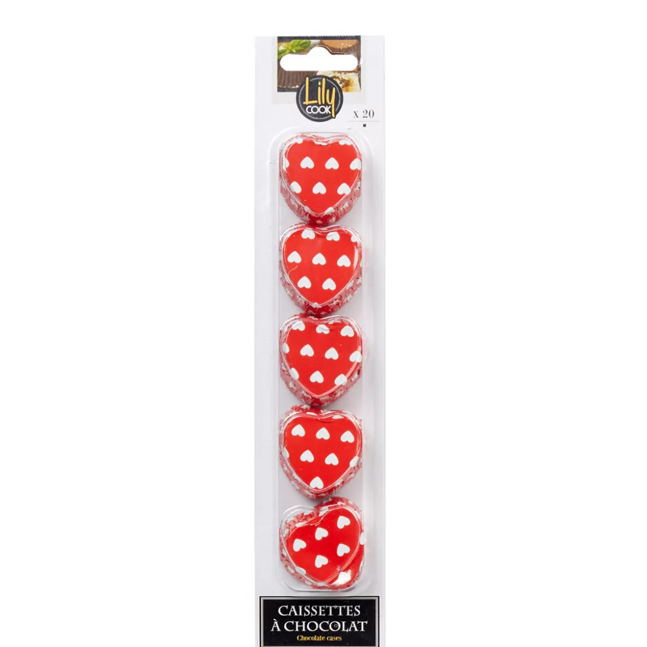 Gifi Caissette à chocolat forme coeur x20< Cuisson