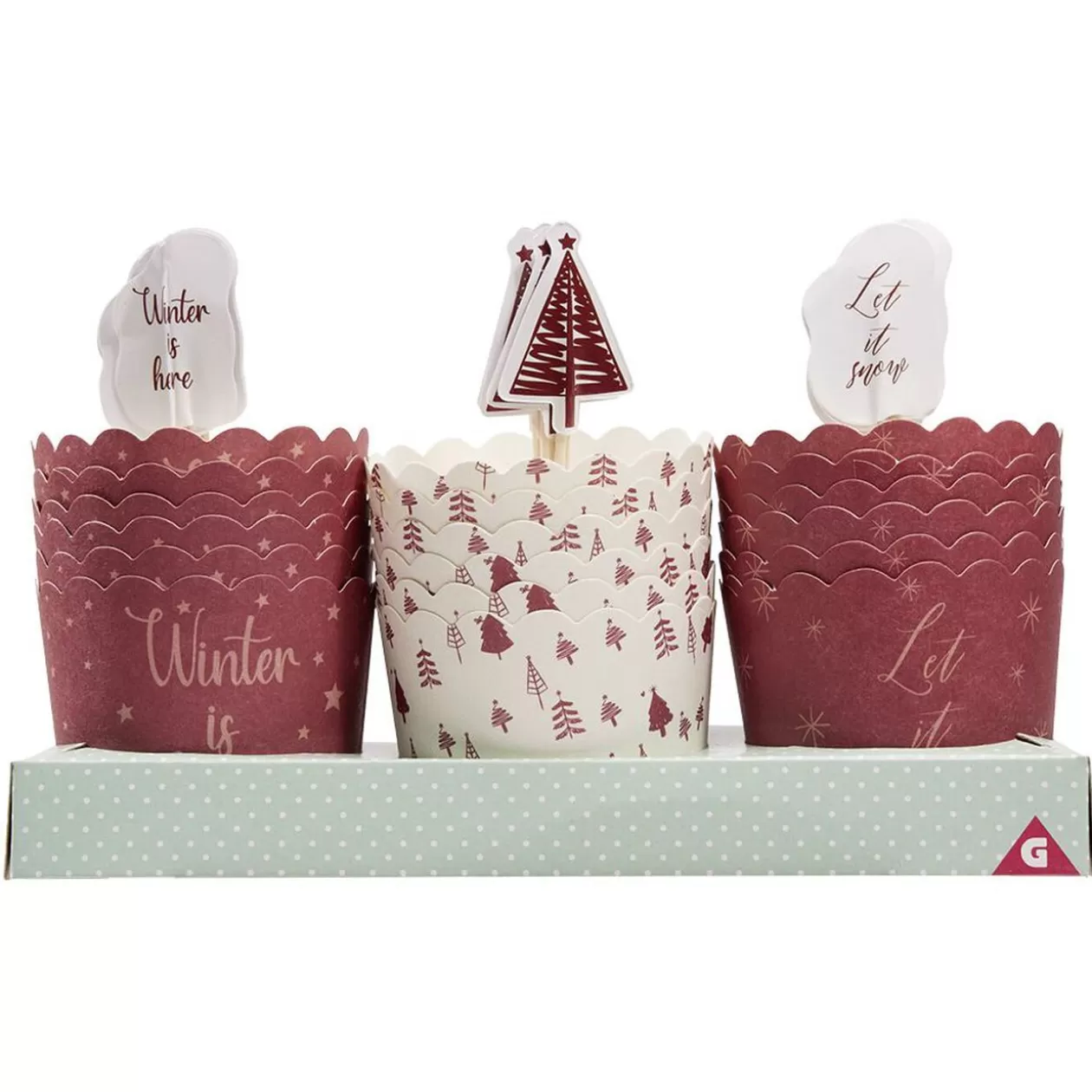 Gifi Caissette à gâteau avec décoration x18< Préparation Culinaire