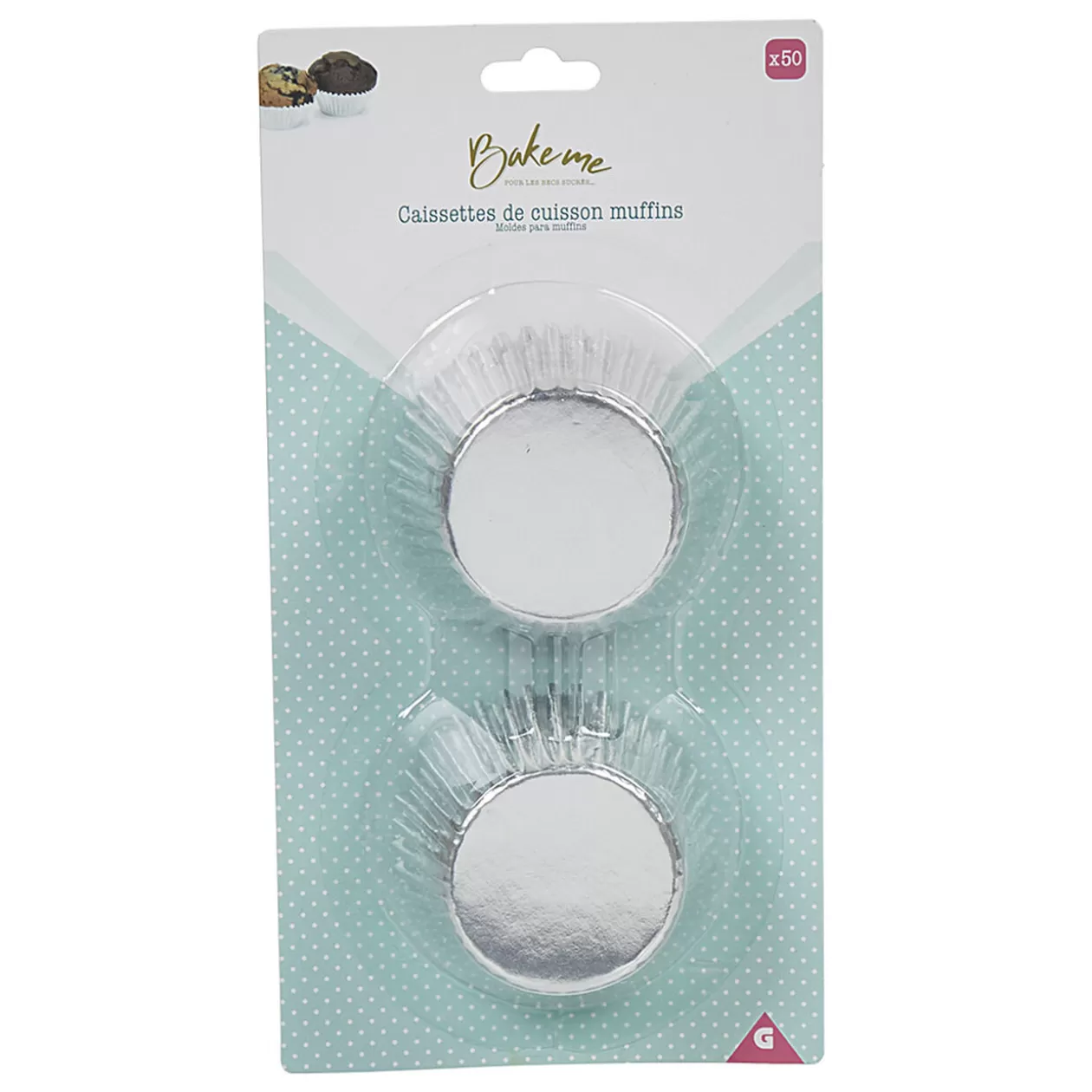 Gifi Caissette à muffin en aluminium gris x80< Cuisson