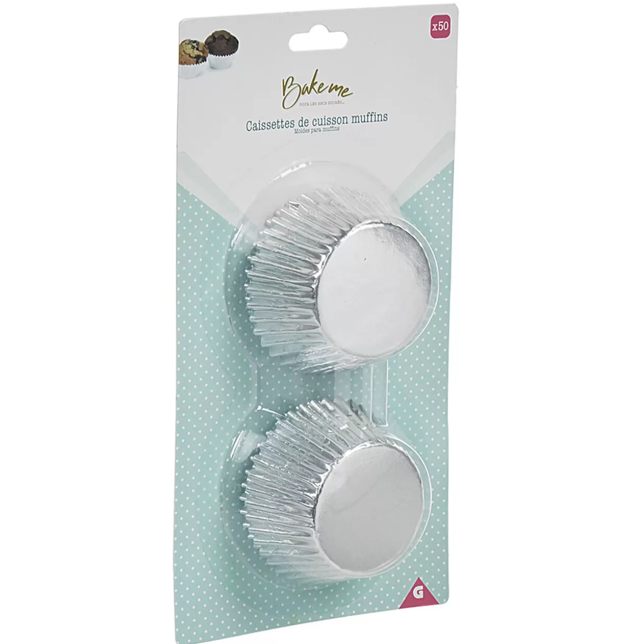 Gifi Caissette à muffin en aluminium gris x80< Cuisson