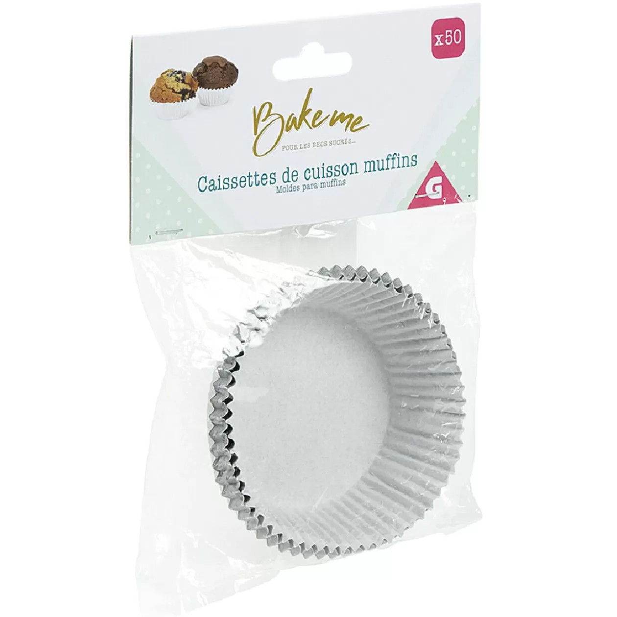 Gifi Caissette à muffin en aluminium gris x80< Cuisson