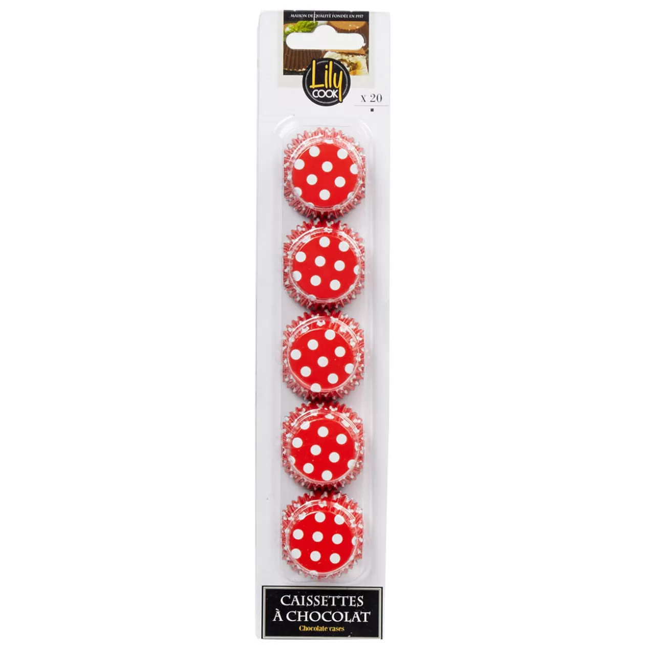 Gifi Caissette aluminium rouge et blanc x20< Cuisson
