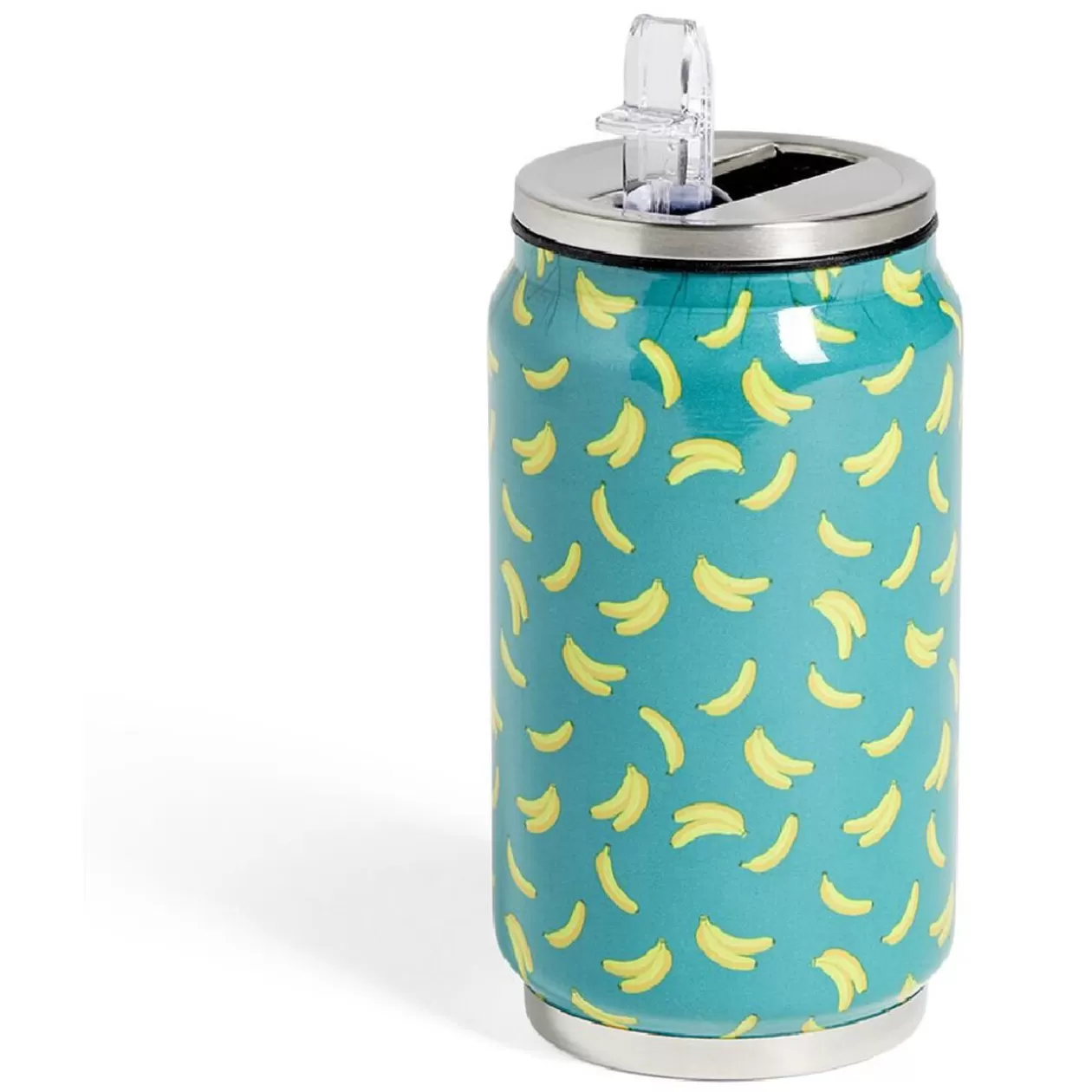 Gifi Canette isotherme 260ml inox Ø6,5xH13,5cm - 4 modèles< Conservation Alimentaire