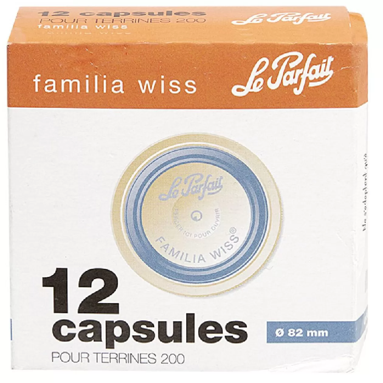 Gifi Capsule Le Parfait pour terrines diamètre 82mm par 12< Cuisson