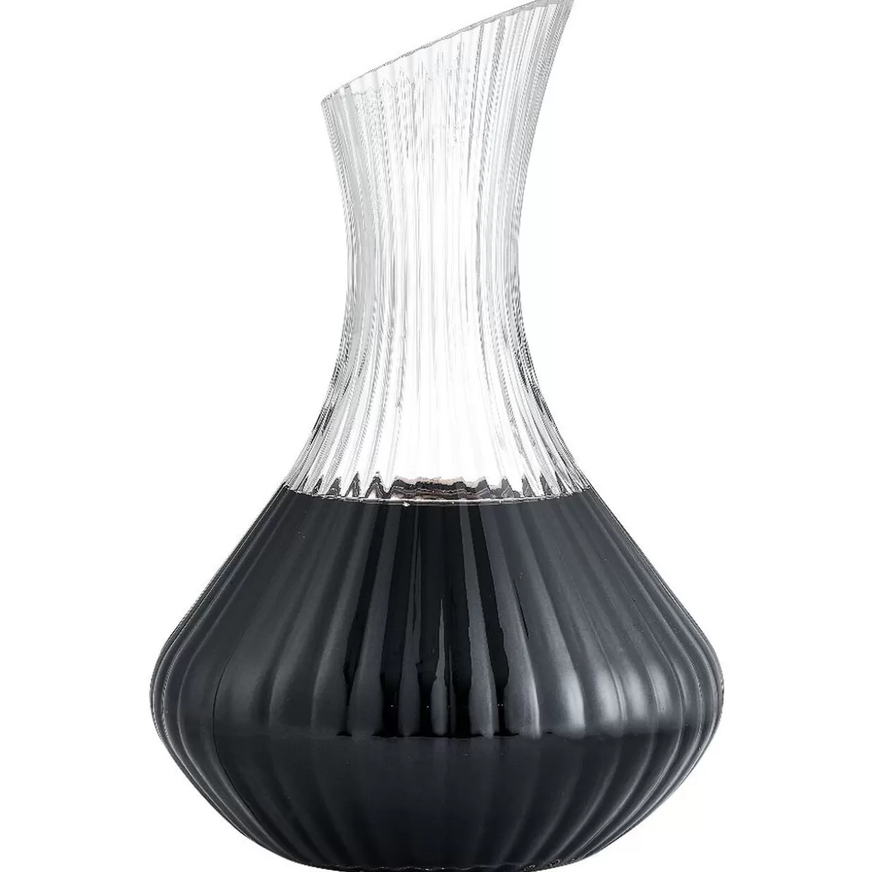 Carafe à décanter 1,5L strie en relief verre transparent>Gifi Cheap