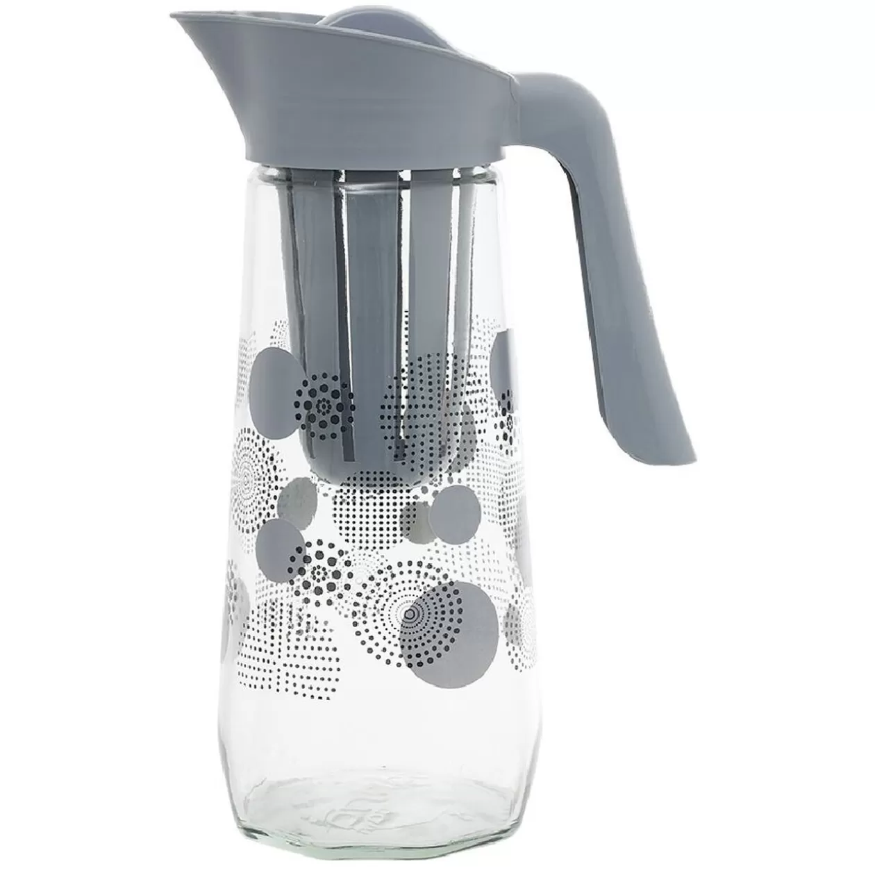 Carafe en verre 1,5L avec infuseur en silicone>Gifi Cheap